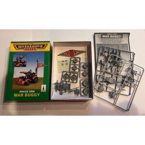 Warhammer 40K Space Ork War Buggy 1996 Complete Kit w/ Box Decals GW OOP